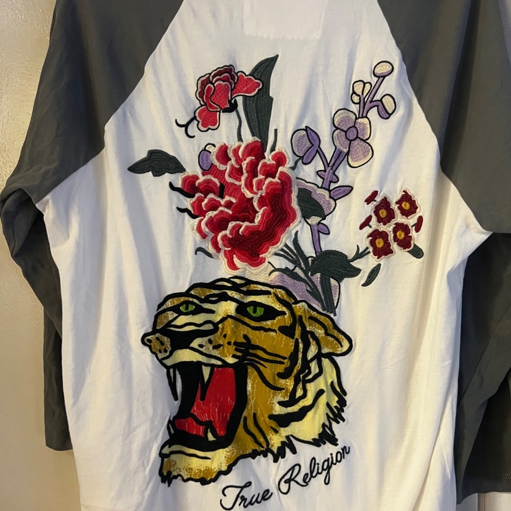 True Religion, Long Sleeve, T-shirt, Large